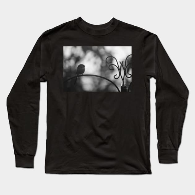 Long tailed tit / Overcast Long Sleeve T-Shirt by Athene Art